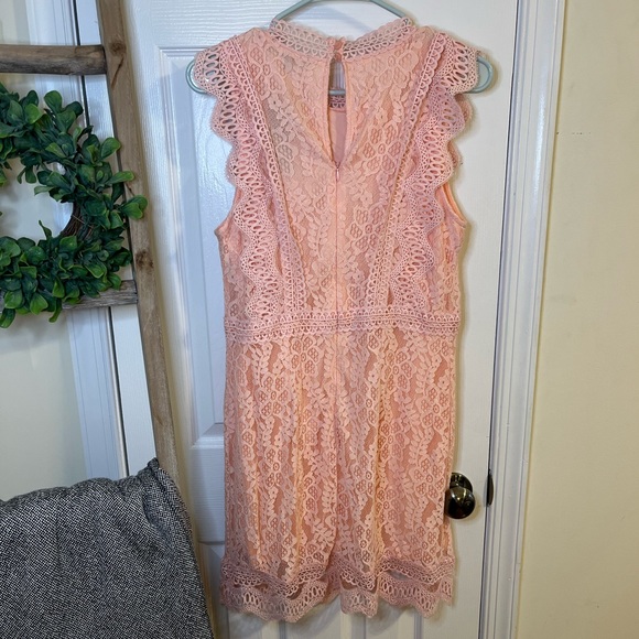 Lulus My Sweetheart Blush Pink Lace Mini Dress - Picture 7 of 9